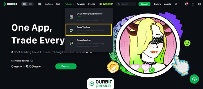 گزینه Copy Trading