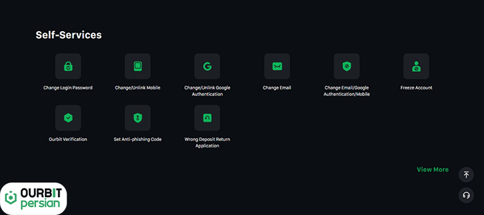 بخش سلف‌سرویس (Self Service)