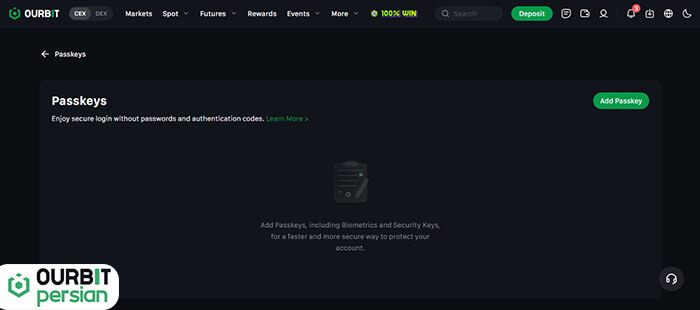 استفاده از پسکیها (Passkeys)