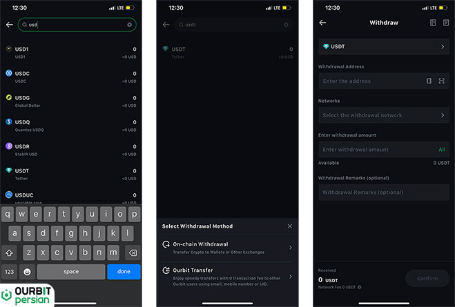 تکمیل اطلاعات برداشت از اوربیت