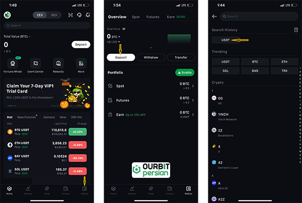 واریز به اوربیت