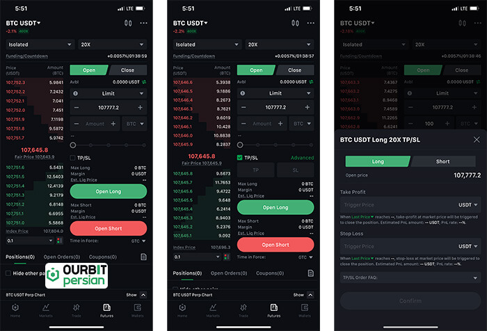 تعیین حد سود و حد ضرر (TP/SL)